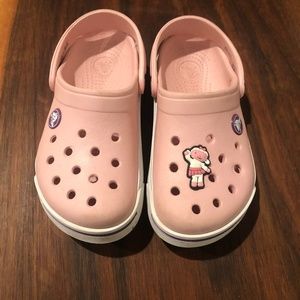 Toddler 10-11 pink crocs, great condition!